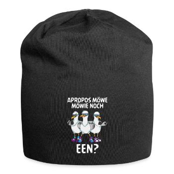 Apropos Möwe Möwie noch een Sabbel nich dat geit - Jersey-Beanie - Schwarz - Vorne