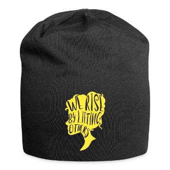 Nous nous élevons en élevant les autres - spirituellement - Bonnet en jersey - noir - Devant