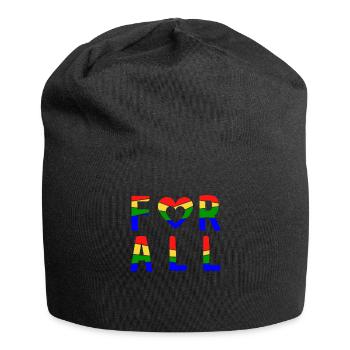 Pour tous - LGBTQ - Bonnet en jersey - noir - Devant