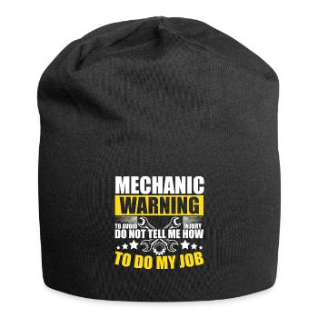 Mechanic Sarcastic Mechanic Saying Funny - Jersey Beanie - black - Front