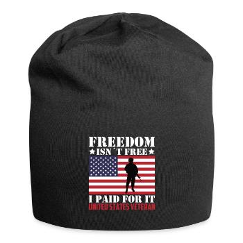 La liberté n’est pas gratuite J’ai payé pour ça - Bonnet en jersey - noir - Devant