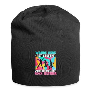 Friendship gift for good friend - Jersey Beanie - black - Front