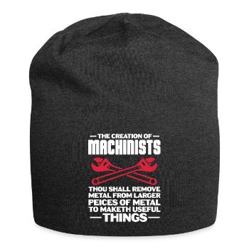 Machinist – CNC Programmer Funny Professional - Jersey Beanie - charcoal grey - Front