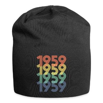 1959 65e anniversaire hommes femmes 65 ans Vintage - Bonnet en jersey - noir - Devant