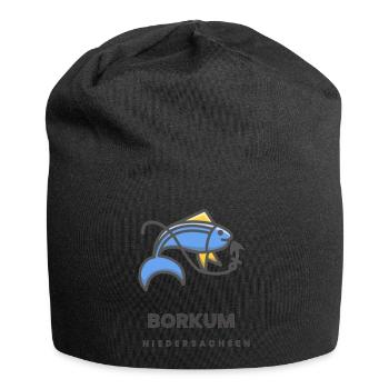 Borkum - Jersey-Beanie - Schwarz - Vorne