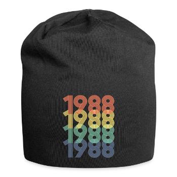 Cool Retro 1988, 34 Jahre alt, Geschenk zum 34. Geburtstag - Jersey-Beanie - Schwarz - Vorne