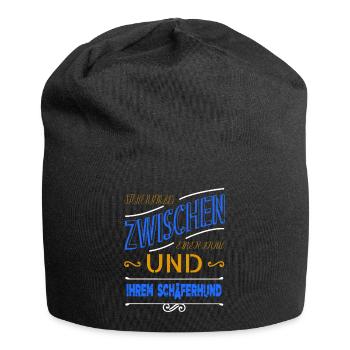cool bullterrier geburtstag doggie - Jersey-Beanie - Schwarz - Vorne