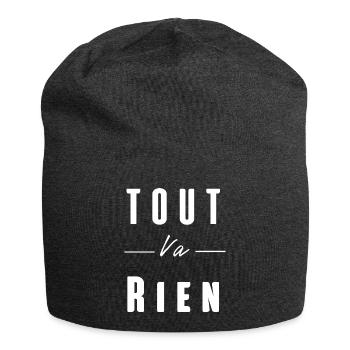 tout va rien - Bonnet en jersey - charbon - Devant