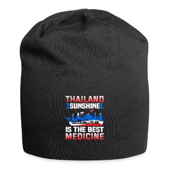 Thaïlande Beach Holiday by the Sea Design Beach Motif - Bonnet en jersey - noir - Devant
