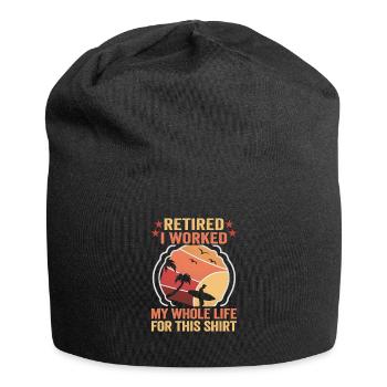 Retraite Idée cadeau Retraité Collègue de travail - Bonnet en jersey - noir - Devant