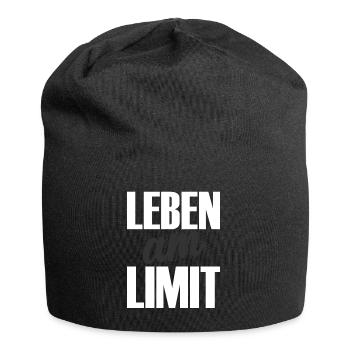 Leben am Limit - Jersey-Beanie - Schwarz - Vorne