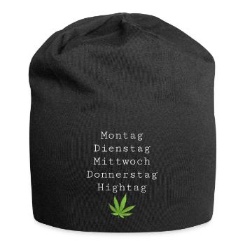 Wochentage - Jersey-Beanie - Schwarz - Vorne