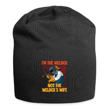 Welder Spruch Design for MetalWorkers - Jersey Beanie - black - Front