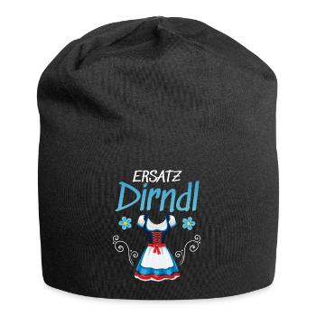 Dirndl Ersatz - Jersey-Beanie - Schwarz - Vorne