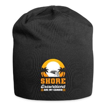 Shore Excursions Are My Cardio Cruising Vacation - Jersey Beanie - black - Front