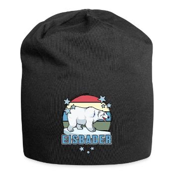 eisbader winterbad kälteresistent winterbader - Jersey-Beanie - Schwarz - Vorne
