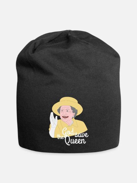God save the Queen - Jersey-Beanie - Schwarz