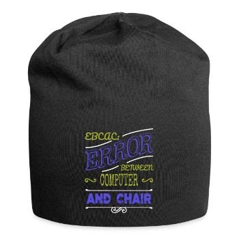 computer science gift ethical humor fingers - Jersey-Beanie - Schwarz - Vorne