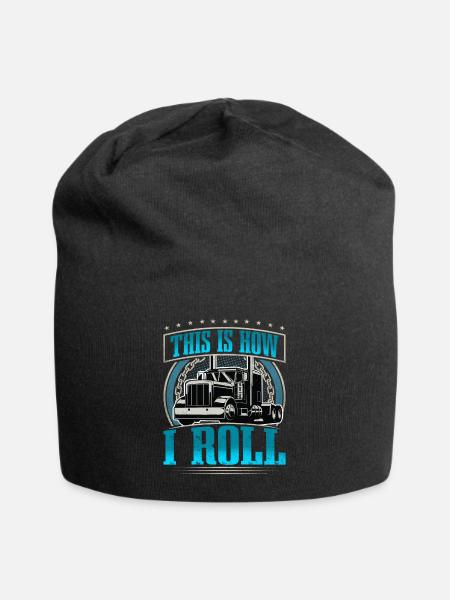LKW Fahrer - Jersey-Beanie - Schwarz