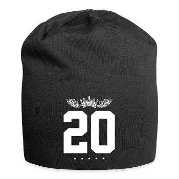 Couronne de 20 chiffres - Bonnet en jersey - noir - Devant