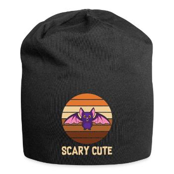 Halloween Fledermaus - Jersey-Beanie - Schwarz - Vorne