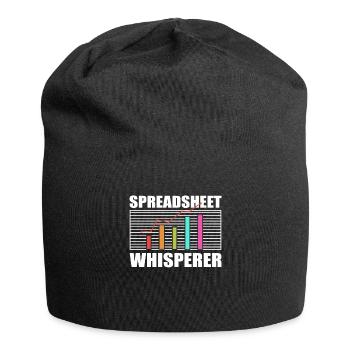 Buchhalter Buchhaltung Tabellenkalkulation - Jersey-Beanie - Schwarz - Vorne