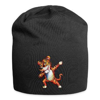 Jahr des Tigers Asiatischer Tiger Fan Outfit Kids - Jersey-Beanie - Schwarz - Vorne