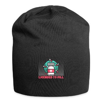 Infirmière autorisée à piller Infirmière - Bonnet en jersey - noir - Devant