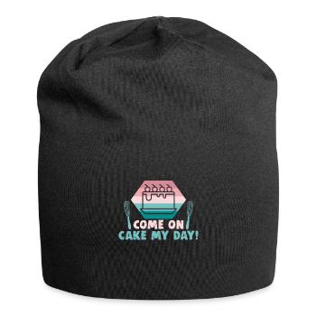 Kekse und Kuchen Backen Bäckerin oder Hobbybäcker - Jersey-Beanie - Schwarz - Vorne