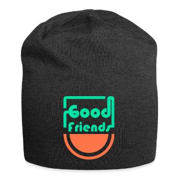 Gute Freunde - Jersey-Beanie - Anthrazit - Vorne