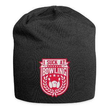 Je suis nul au bowling - Bonnet en jersey - noir - Devant