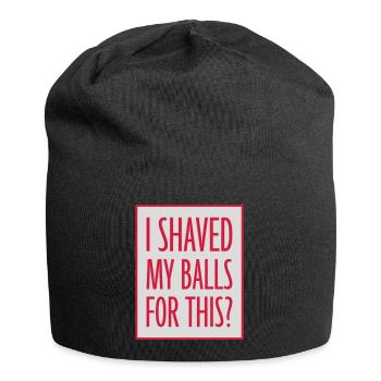 I shaved my balls - Jersey-Beanie - Schwarz - Vorne