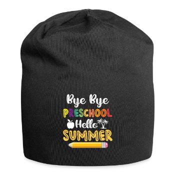Au revoir Préscolaire Hello Summer - Schoolchild - Bonnet en jersey - noir - Devant