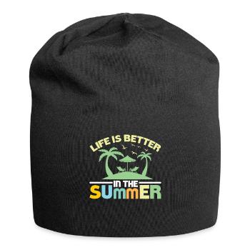 Life is better in summer - summer holidays - Jersey Beanie - black - Front
