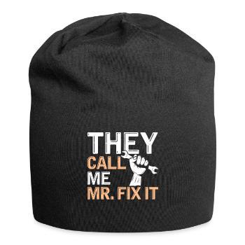 Ils m’appellent Mr. Fix It - Funny DIY - Bonnet en jersey - noir - Devant