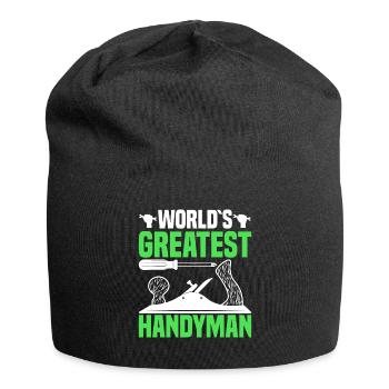 Le plus grand artisan du monde - artisans - Bonnet en jersey - noir - Devant