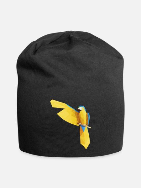 Bleu Ara Low Poly - Bonnet en jersey - noir