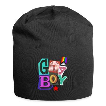 Gay Boy tee - Jersey Beanie - black - Front