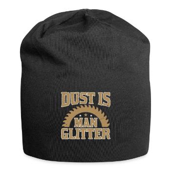 La poussière, c’est l’homme Paillettes - Menuisier - Bonnet en jersey - noir - Devant