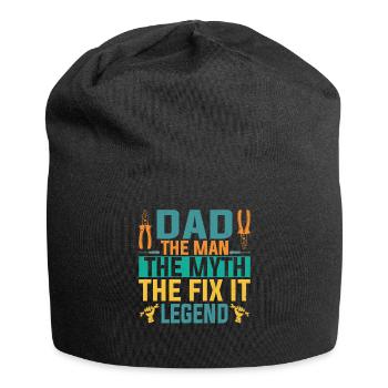 Papa The Man The Myth The Fix It Legend Father - Jersey Beanie - black - Front