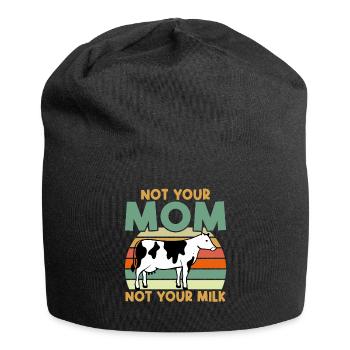 Not Your Mother Not Your Milk - Vegan - Jersey Beanie - black - Front