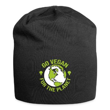 Devenez végétalien pour la planète - Activiste - Bonnet en jersey - noir - Devant