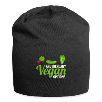 Are there vegan options - Vegan - Jersey Beanie - black - Front
