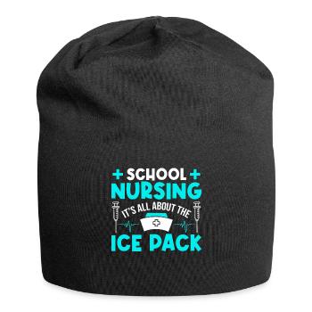 Schulpflegerin Es Geht Nur Um Ein Ice Pack - Jersey-Beanie - Schwarz - Vorne