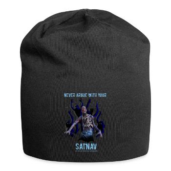 NEVER ARGUE WITH YOUR SATNAV - ZOMBIELAND - Jersey Beanie - black - Front