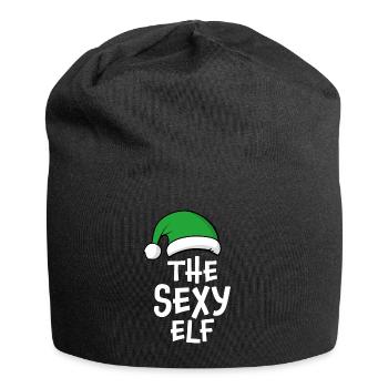 The Sexy Elf - Jersey Beanie - black - Front