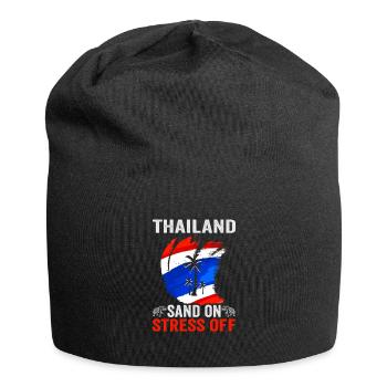 Thaïlande Beach Holiday by the Sea Design Beach Motif - Bonnet en jersey - noir - Devant