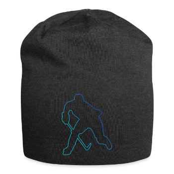 Ice Hockey player Eishockey spielen Damen - Jersey-Beanie - Anthrazit - Vorne