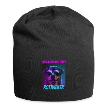 Hunde Rottweiler Hundeliebhaber - Jersey-Beanie - Schwarz - Vorne
