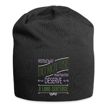 Blagues de blogs Drôle de cadeau École Cool - Bonnet en jersey - noir - Devant